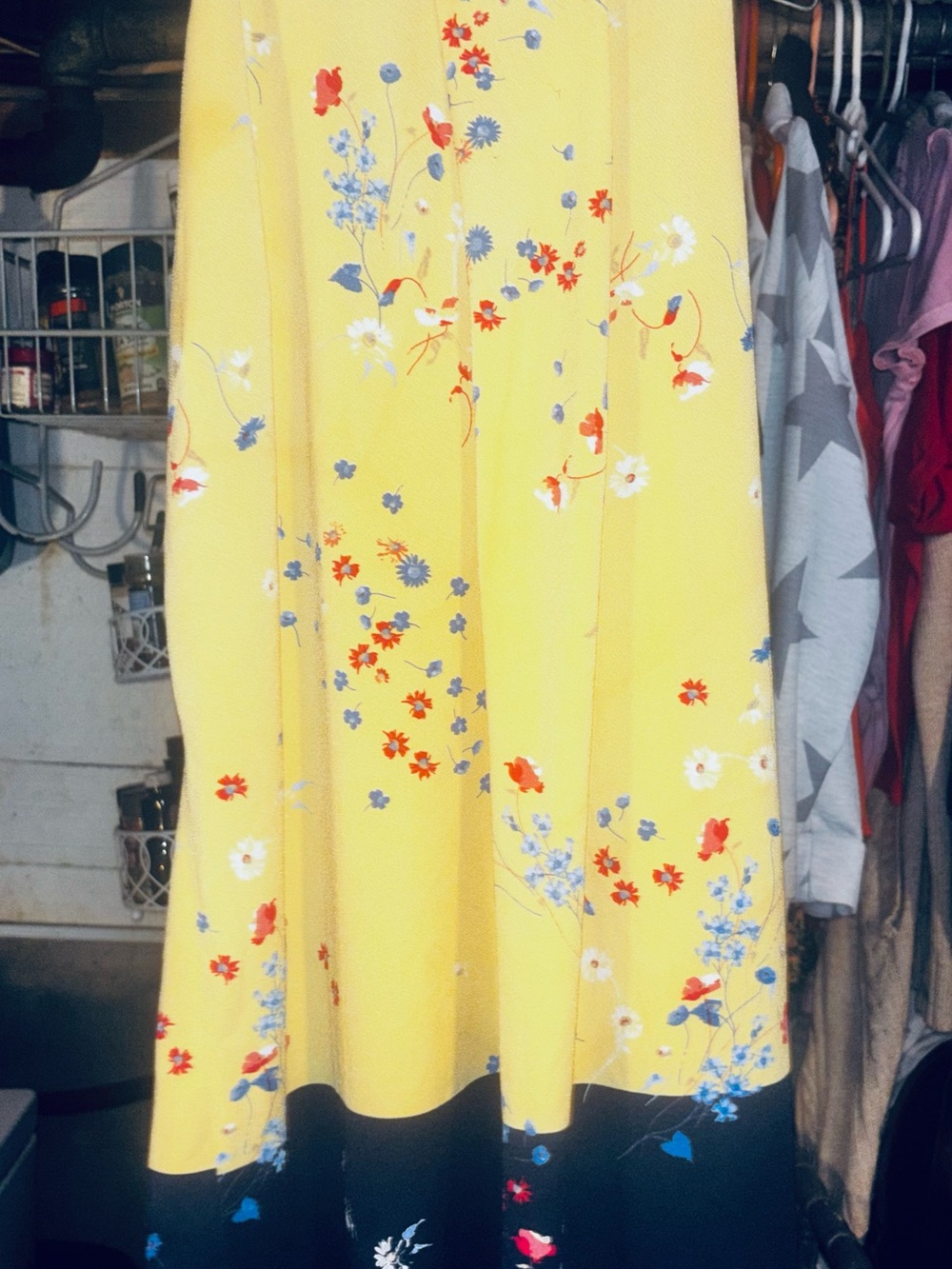 Charter Club Yellow Floral Tank Top with Multicolor Blooms